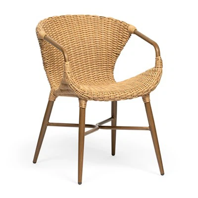 Rattan Vanjska trpezarijska fotelja stolice